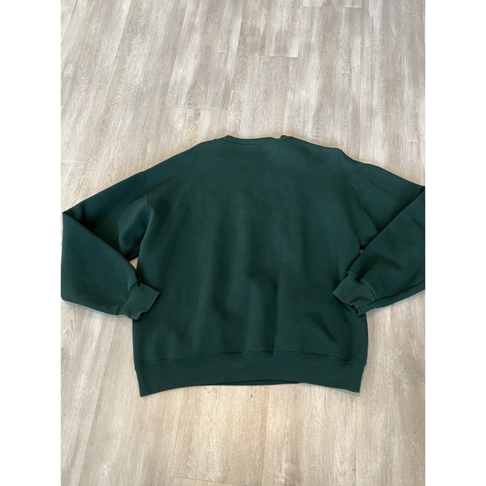 Men's VTG NFL Packers Embroidered Green Crewneck Sweater L - Picture 5 of 7